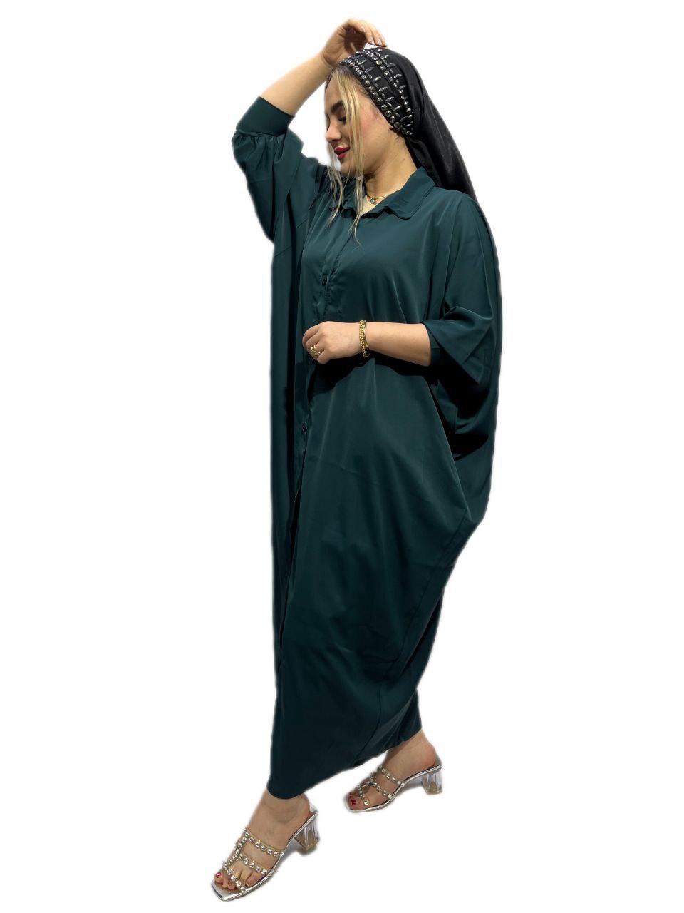 عبایی ساده رنگ کله غازی
