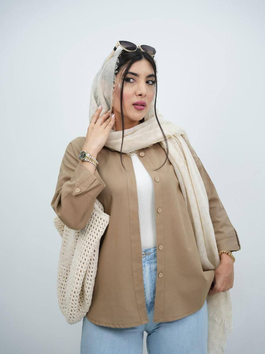 مانتو استین پاکتی ساده 2161